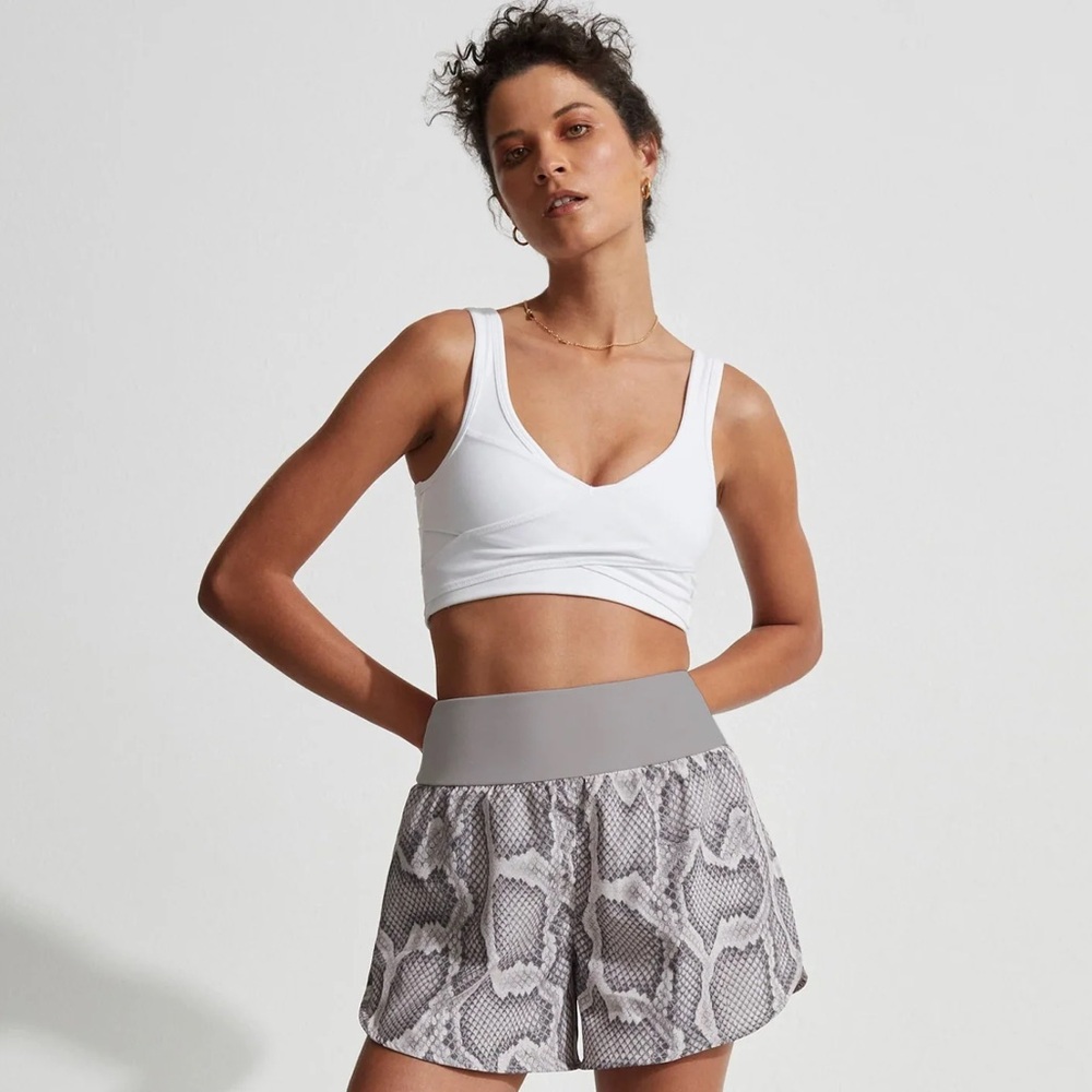 Varley Derby Athletic Snakeskin Printed Shorts